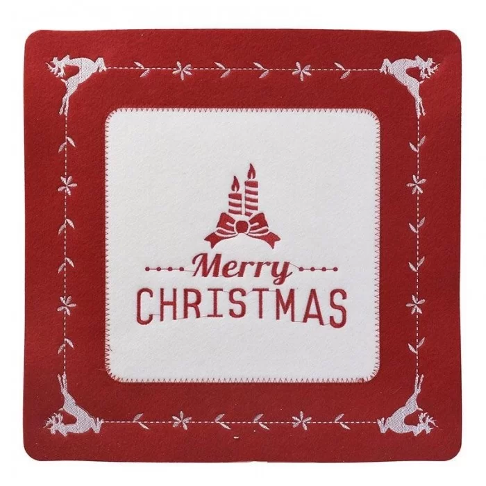 Set 6 - Individual patrat Merry Christmas Set 6 - Individual patrat Merry Christmas