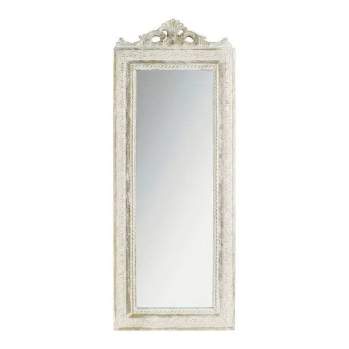 Oglinda din rasina Vintage White Gold 35 x 2 x 90 cm - 1