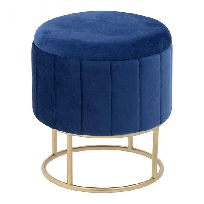Taburet cu spatiu de depozitare Blue Gold 36 x 40 cm Taburet cu spatiu de depozitare Blue Gold 36 x 40 cm