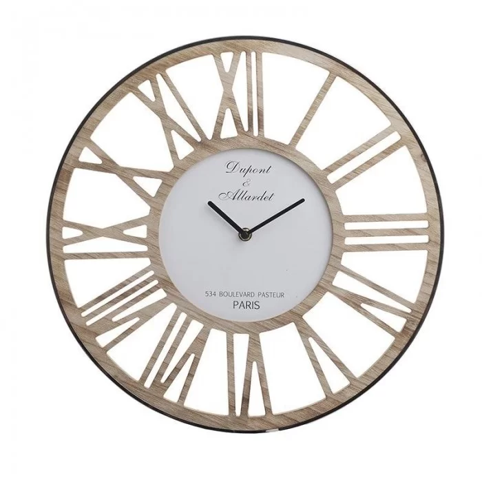 Ceas de perete lemn si metal Paris 40 cm Ceas de perete lemn si metal Paris 40 cm