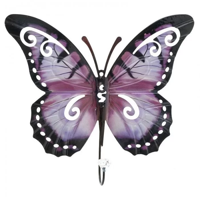 Fluture cuier multicolor fier 32 x 31 cm - 1