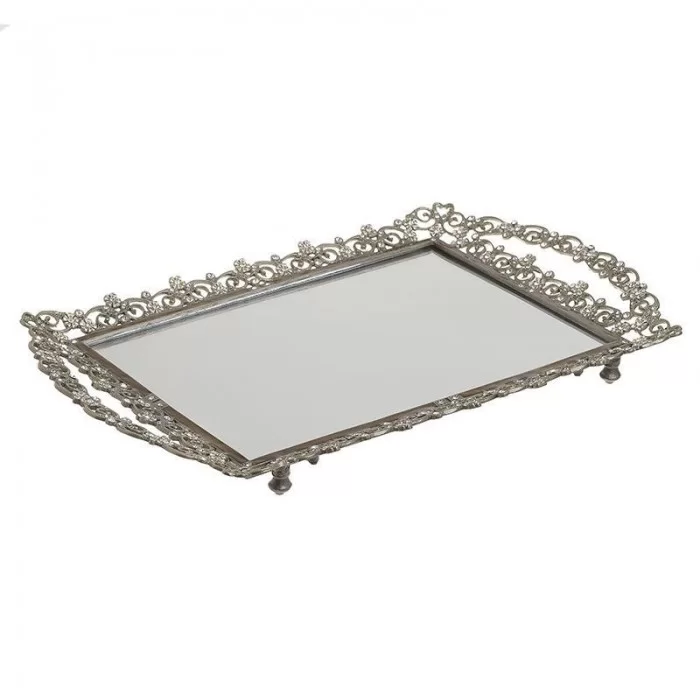 Tava din metal cu oglinda 39 x 24 cm Tava din metal cu oglinda 39 x 24 cm