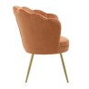 Fotoliu Orange Velvet - Romantic Home Fotoliu Orange Velvet - Romantic Home