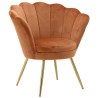 Fotoliu Orange Velvet - Romantic Home Fotoliu Orange Velvet - Romantic Home