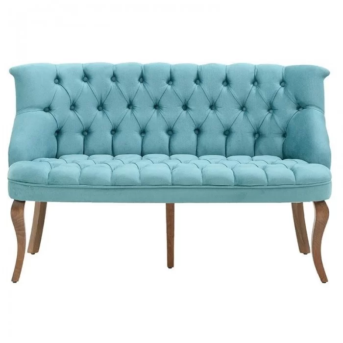 Canapea capitonata Bleu 127 cm x 68 cm x 78 cm Canapea capitonata Bleu 127 cm x 68 cm x 78 cm