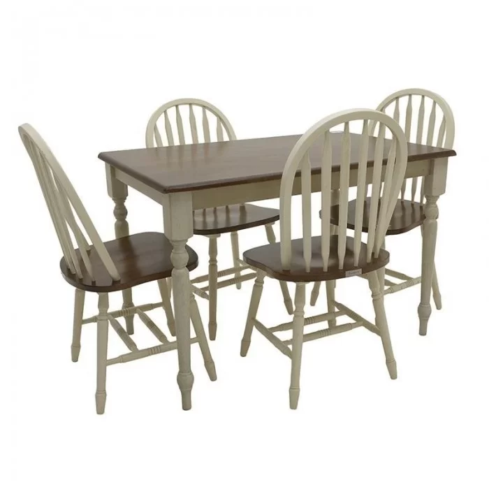 Set Dinning masa si 4 scaune din lemn Set Dinning masa si 4 scaune din lemn