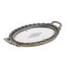 Tava cu oglinda din rasina Roses Antique Silver 39 x 24 cm-Tavi Tava cu oglinda din rasina Roses Antique Silver 39 x 24 cm-Tavi