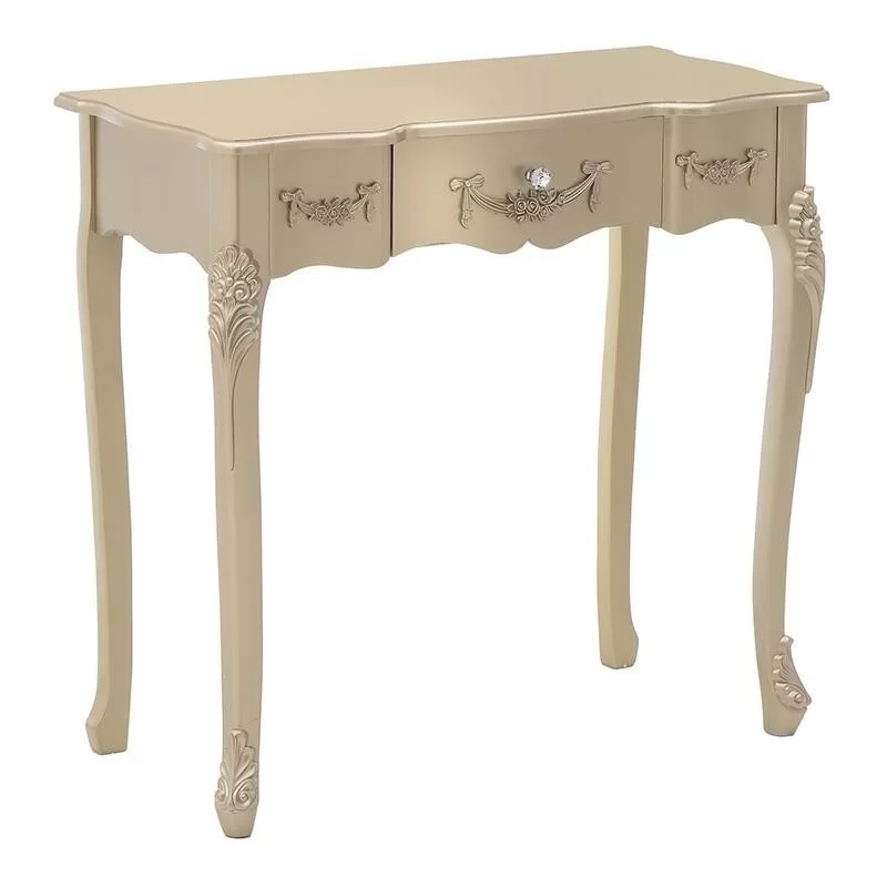 Consola aurie Golden Roses din lemn 80 cm x 40 cm x 77 cm Consola aurie Golden Roses din lemn 80 cm x 40 cm x 77 cm
