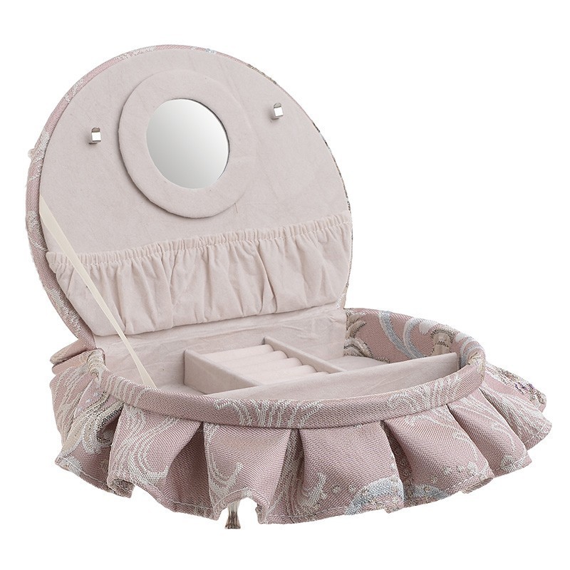 Cutie bijuterii cu design floral si oglinda Elegance - Romantic Home