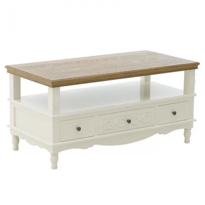 Masuta de cafea din lemn de pin cu sertare 110cm x 55cm x 54cm Masuta de cafea din lemn de pin cu sertare 110cm x 55cm x 54cm