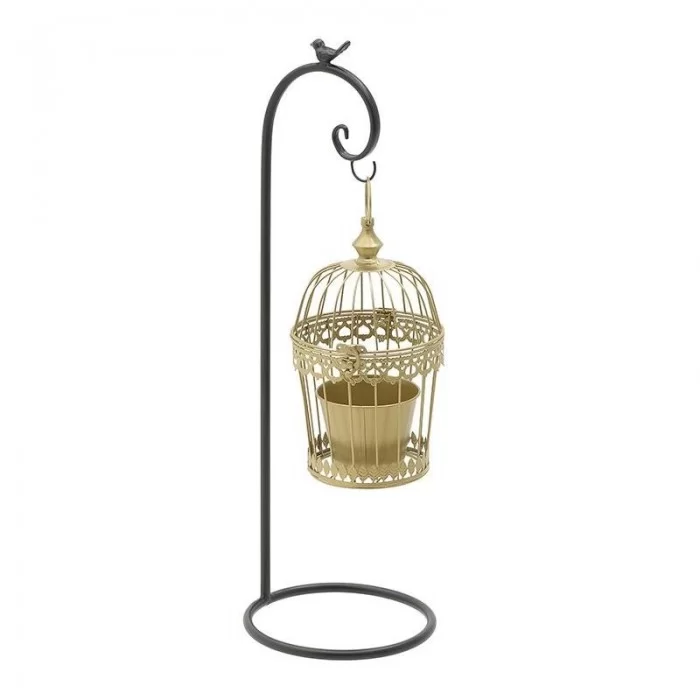 Colivie flori metalica Black & Gold 23 x 79cm Colivie flori metalica Black & Gold 23 x 79cm