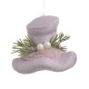 Set 4 ornamente pentru brad Hat Pink 9 x 8 cm - Romantic Home Set 4 ornamente pentru brad Hat Pink 9 x 8 cm - Romantic Home