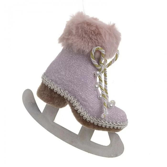 Set 6 ornament pentru brad Pink Ice Skate 12 x 5 x 12 cm Set 6 ornament pentru brad Pink Ice Skate 12 x 5 x 12 cm