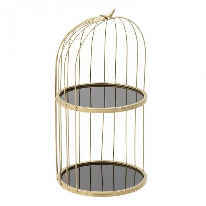 Etajera metalica aurie Bird 27 x 56 cm Etajera metalica aurie Bird 27 x 56 cm