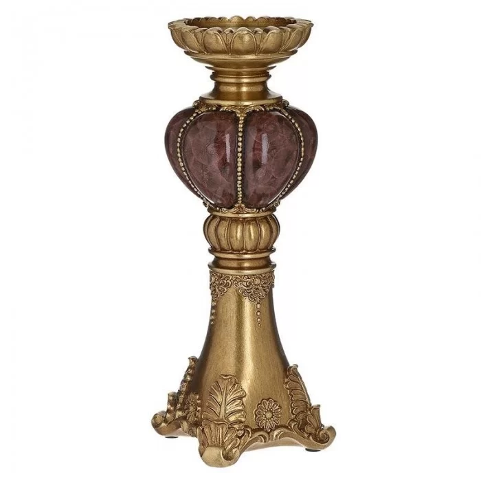 Suport lumanare din rasina Majestique 10 x 30 cm Suport lumanare din rasina Majestique 10 x 30 cm