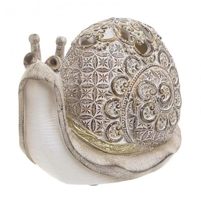 Melc decor din rasina 16.5cm x 9cm x 12cm Melc decor din rasina 16.5cm x 9cm x 12cm