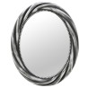 Oglinda ovala Luxurious Silver Black 58 x 73 cm-Oglinzi de perete Oglinda ovala Luxurious Silver Black 58 x 73 cm-Oglinzi de perete