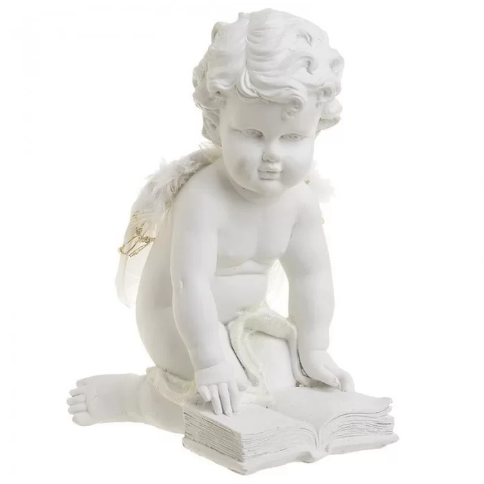 Ingeras decorativ din rasina cu LED 13.5cm x 12cm x 20cm Ingeras decorativ din rasina cu LED 13.5cm x 12cm x 20cm
