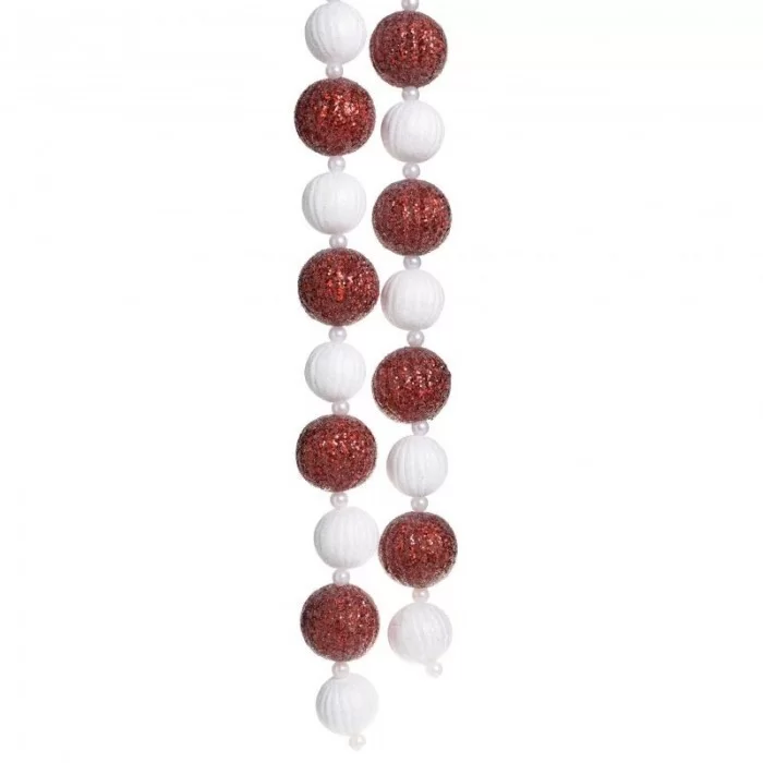 Ghirlanda Craciun White-Red L110 cm Ghirlanda Craciun White-Red L110 cm
