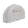 Suport servetele din portelan alb auriu 12 x 4 x 8 cm-Bucatarie Suport servetele din portelan alb auriu 12 x 4 x 8 cm-Bucatarie