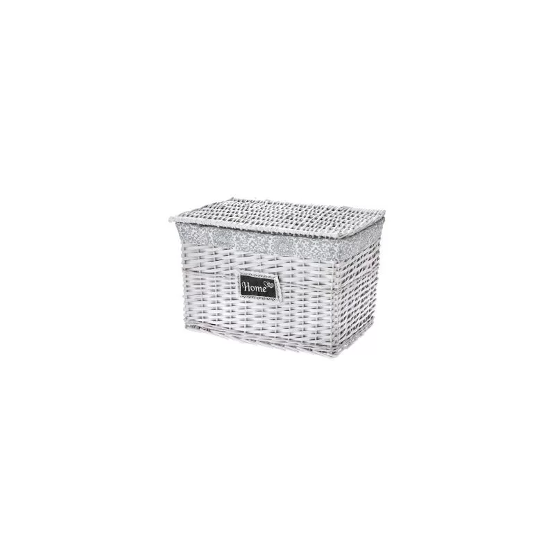 Cos de rufe din salcie cu capac si interior textil 44 x 28 x 28 cm - 1 Cos de rufe din salcie cu capac si interior textil 44 x 28 x 28 cm - 1