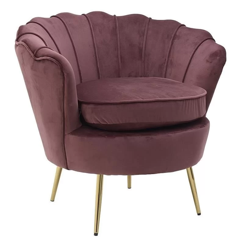 Fotoliu Burgundy Velvet 83cm x 76cm x 78cm