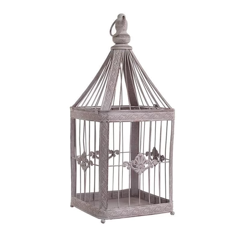 Colivie decor metalica Antique Rose 49 cm Colivie decor metalica Antique Rose 49 cm