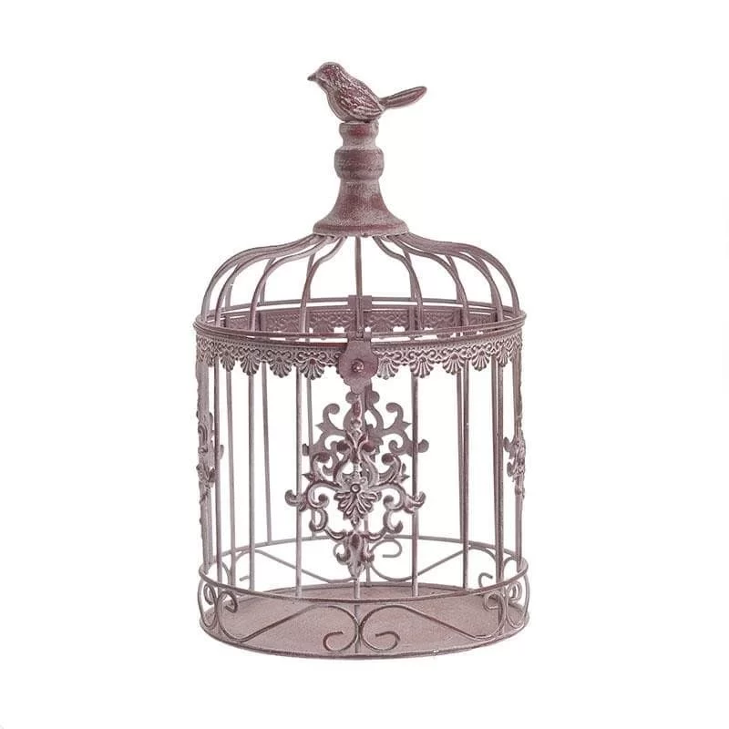 Colivie decor metalica Antique Rose 30 cm - 1 Colivie decor metalica Antique Rose 30 cm - 1