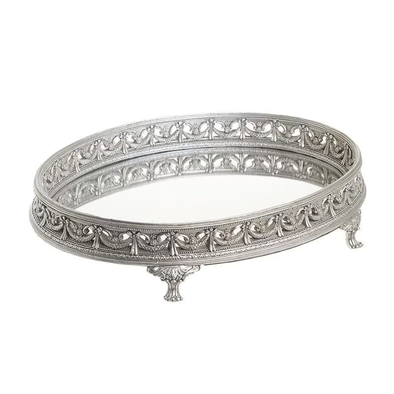 Tava Elegance Silver din rasina 38 cm x 28 cm Tava Elegance Silver din rasina 38 cm x 28 cm