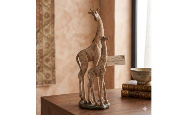 Figurină Family Giraffe: Eleganță și Simbolism în Decorul Casei Tale
