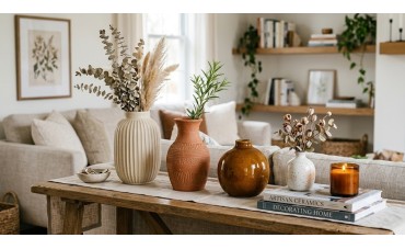 Cum să alegi vaza perfectă pentru un decor rafinat în livingul tău