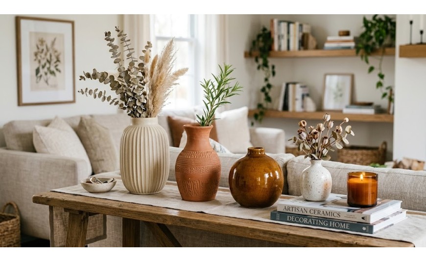 Cum să alegi vaza perfectă pentru un decor rafinat în livingul tău